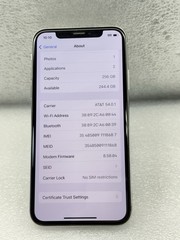Apple iPhone X – 256 GB – Silver (Unlocked) #E4.3