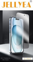 3PCS Matte Tempered Glass Screen Protector for iPhone 15/15 Pro 6.1 Inch Anti-Gl