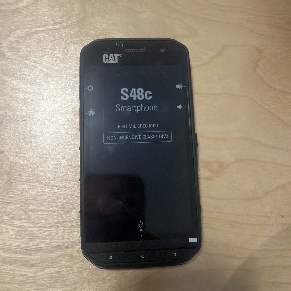 CAT S48c -64 GB – Black (Unlocked) Rugged Android Smart Phone, GRADE A (Tested)