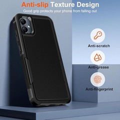 2PCS Heavy Duty Full-Body Shockproof Case & Screen Protector for Galaxy A05 6.7