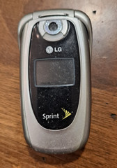 LG PM-225 flip phone Sprint classic cellphone untested