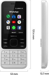 Nokia 6300 – WiFi 4GB LTE 4G KaiOS 2.4 in Dual SIM Dual Standby Unlocked Phone