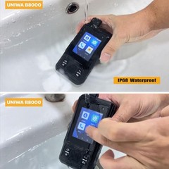 Global 4G LTE Android Rugged Cell Phone Outdoors Waterproof Mobile UNIWA B8000