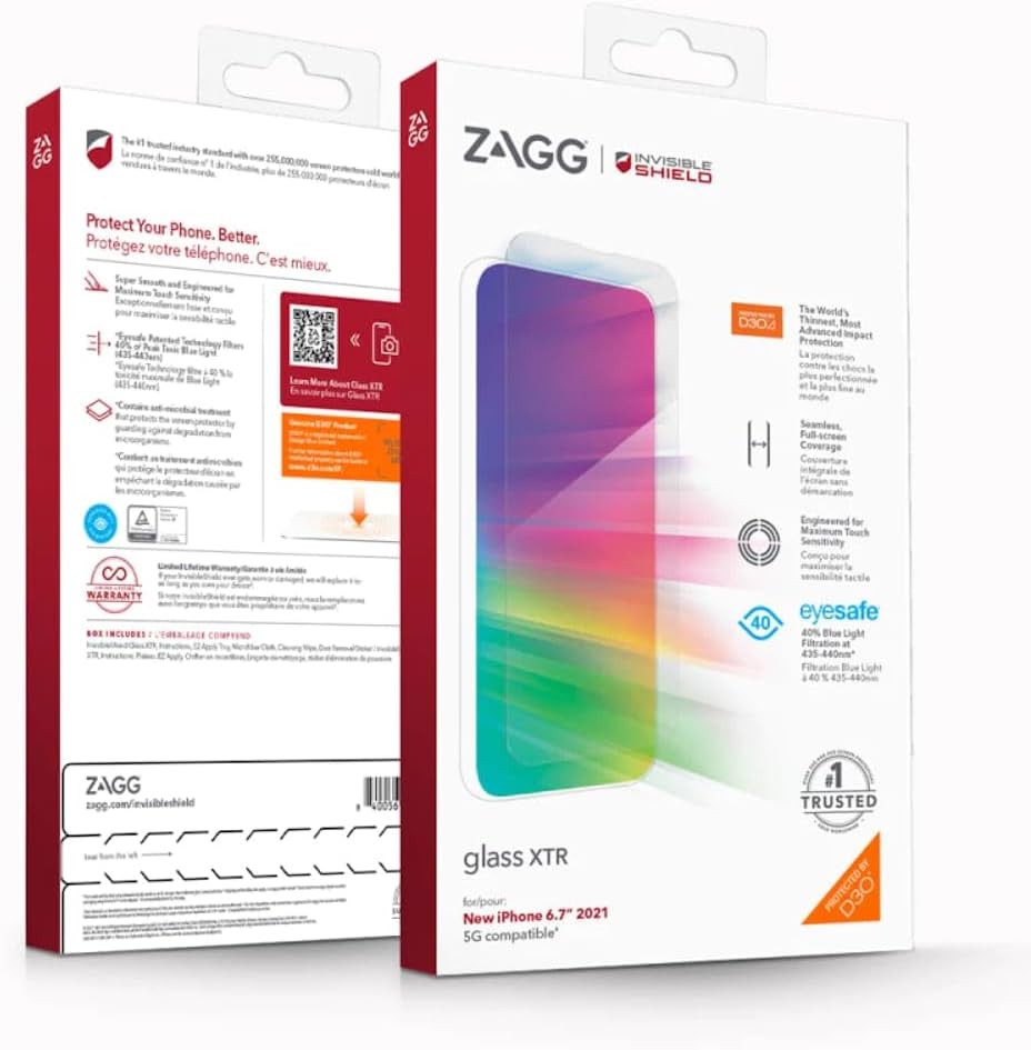 Screen Protector for iPhone 13 Pro Max & 14 Plus Edge-to-Edge Anti-Reflective 78