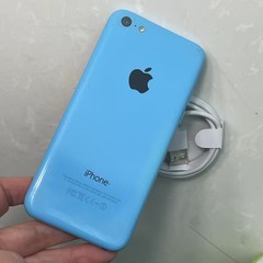 Apple iPhone 5c (Unlocked) New Battery – 8 GB / 16 GB / 32GB – Blue Charge Cord