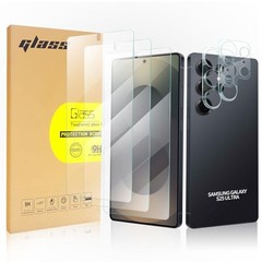 3 Pack Samsung Galaxy S25 Ultra Screen Protector & 2 Pack HD Lens Protector