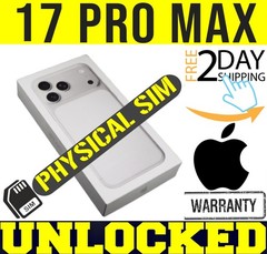 APPLE IPHONE 17 PRO MAX 256GB SILVER (UNLOCKED)✅PHYSICAL SIM CARD TRAY ✅❖SEALED❖
