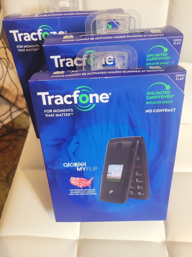 Alcatel MyFlip MyFlip 2 A405DL Grayish Blk ( TracFone ) Flip Phone NEW