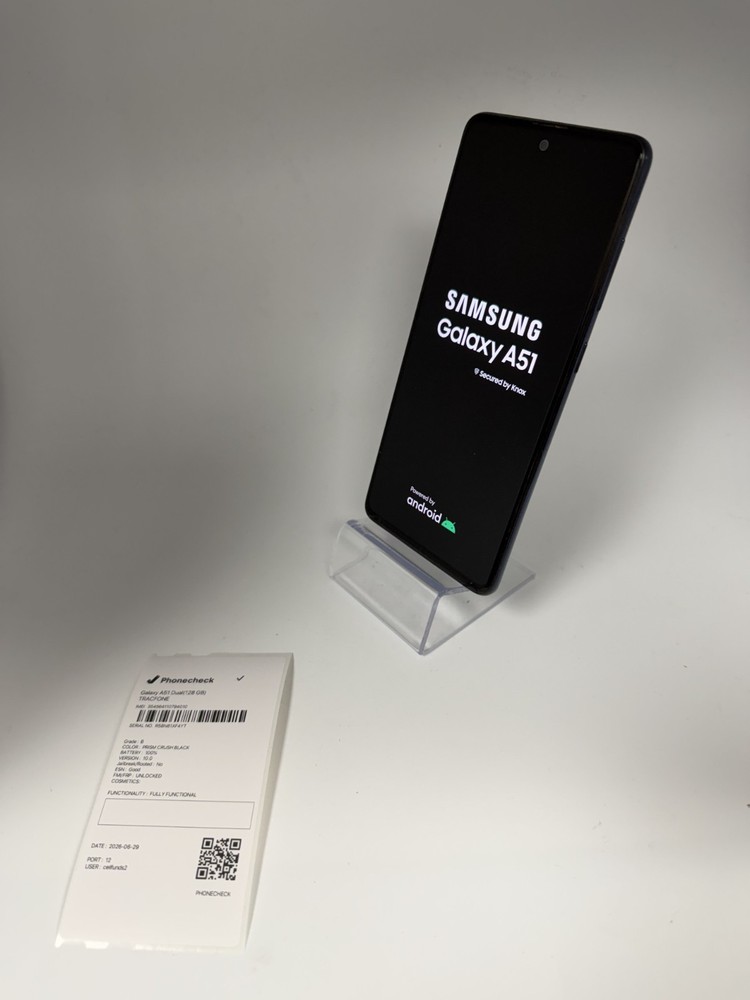Samsung Galaxy A51 SM-S515DL (TracFone) 128GB Black 6.5” Display-B GRADE
