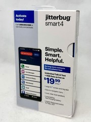Lively Jitterbug Smart4 6.7″ Smartphone Black Senior Easy Use ** BRAND NEW **