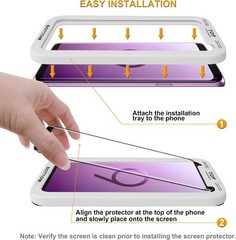 2PCS Screen Protector for Samsung Galaxy S9 6.1 Inch Tempered Glass Anti Scratch